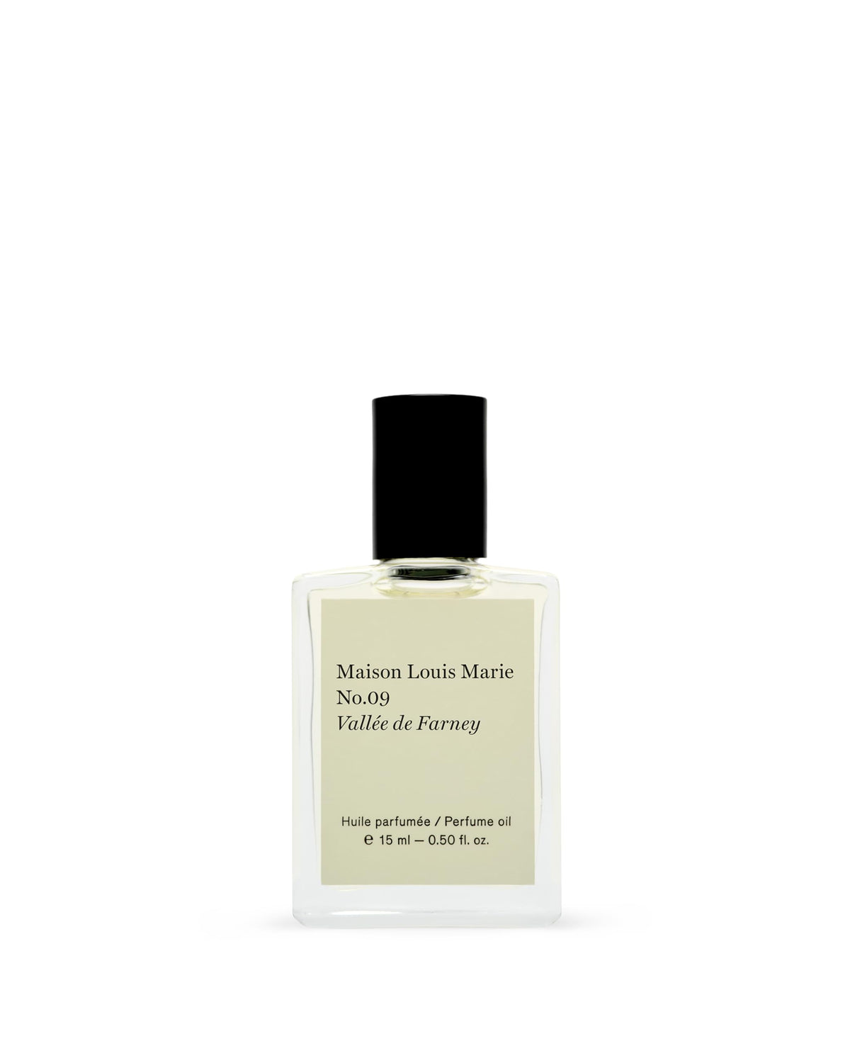 Maison Louis Marie No.09 bottle close-up for quick, intimate fragrance.