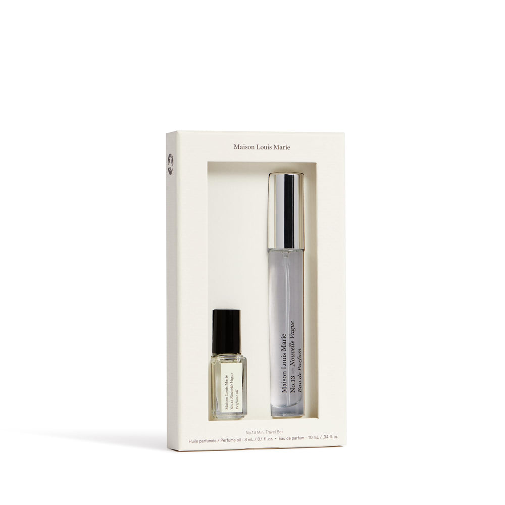Nouvelle Vague branding on sleek case communicates luxury and portability.