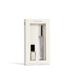 Nouvelle Vague branding on sleek case communicates luxury and portability.