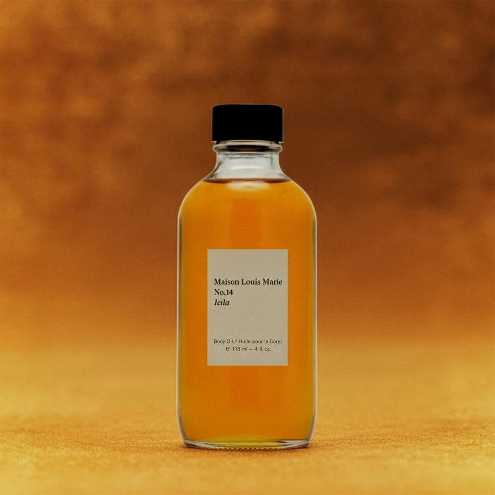 Packaging shot of No.14 Icila conveying luxury and mindful branding.