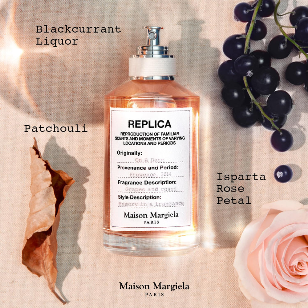 Maison Margiela Replica On a Date packaging display, premium presentation for gifting or personal collection.