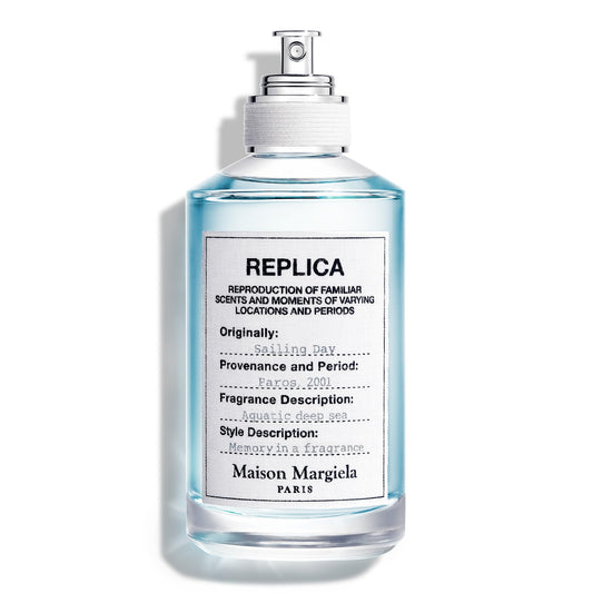 Maison Margiela Replica Sailing Day bottle-front captures fresh, coastal vibes.