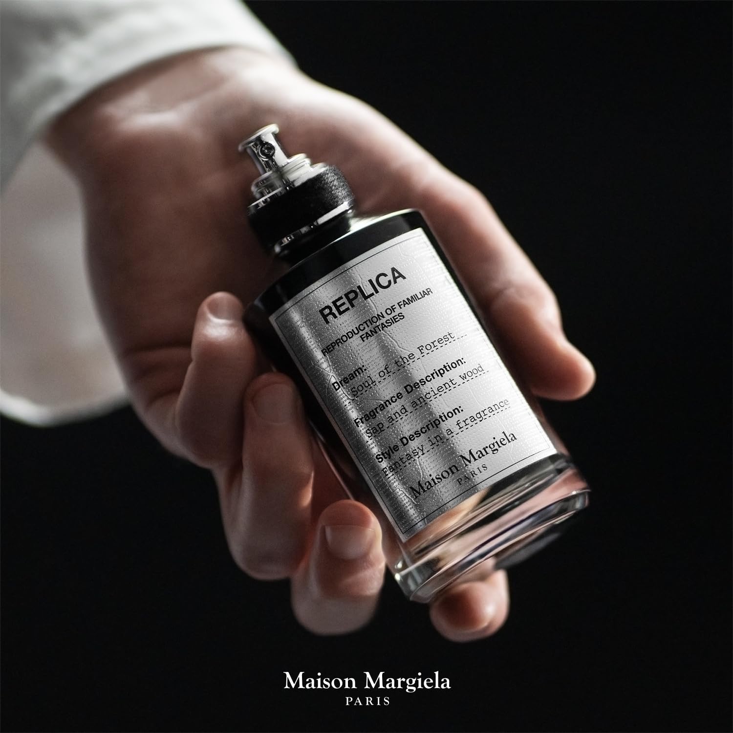 Unisex appeal emphasized by the bottle design and the scent's universal mood.
