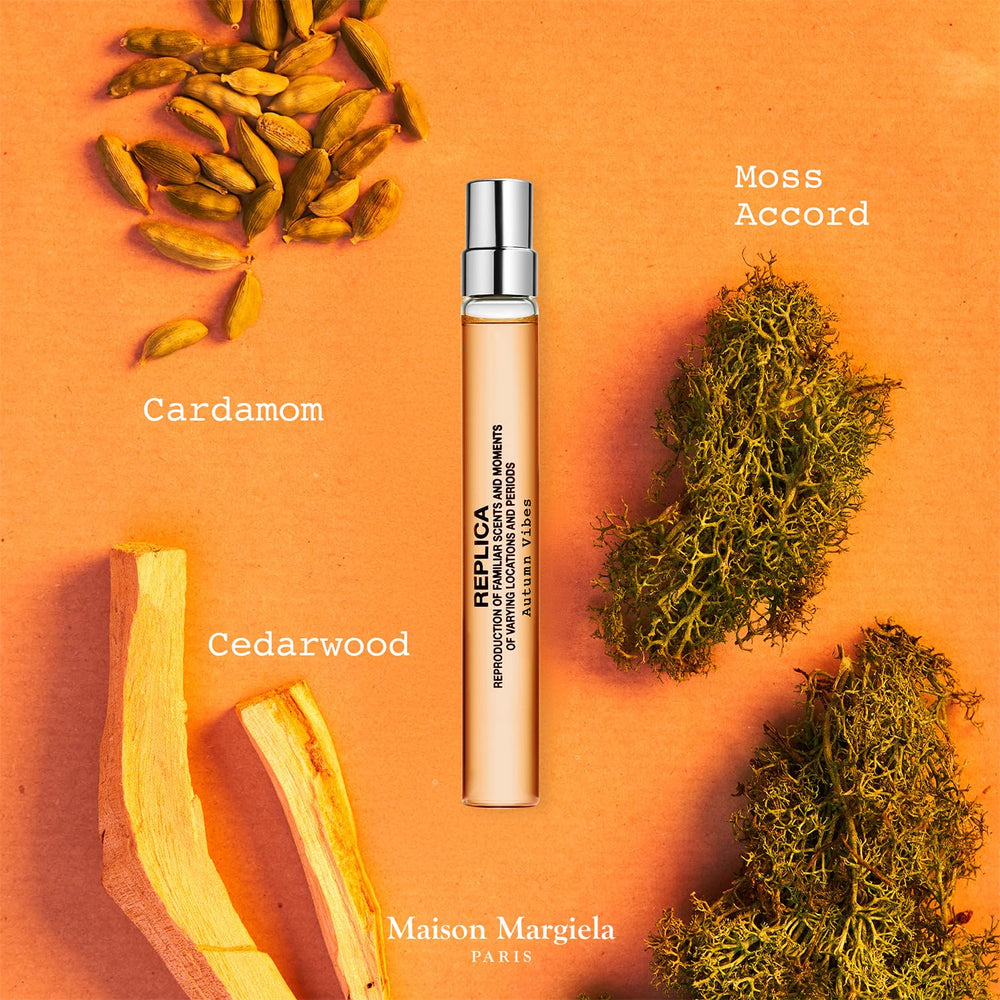 Maison Margiela Replica Autumn Vibes travel bottle, nostalgic fall scents for daily wear.