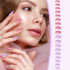 Maitys ballerina coffin nails in color variety for chic, salon-like looks.