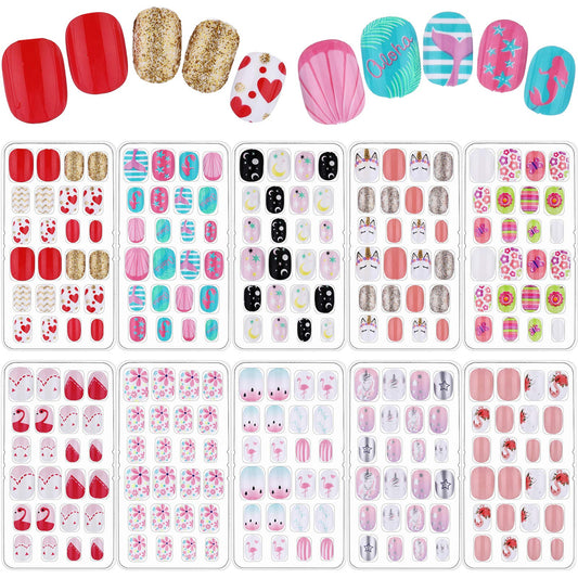Maitys kids false nails set with ten boxes for versatile styling
