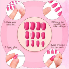 Maitys long-lasting glossy finish on full-cover tips for vibrant shine.