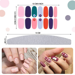 Maitys nail stickers offer colorful patterns for quick, vibrant at-home nail art.