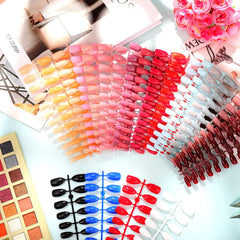 Maitys application steps illustrate easy at-home manicure process