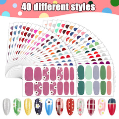 Maitys self-adhesive nail wraps are water-removable for simple removal.