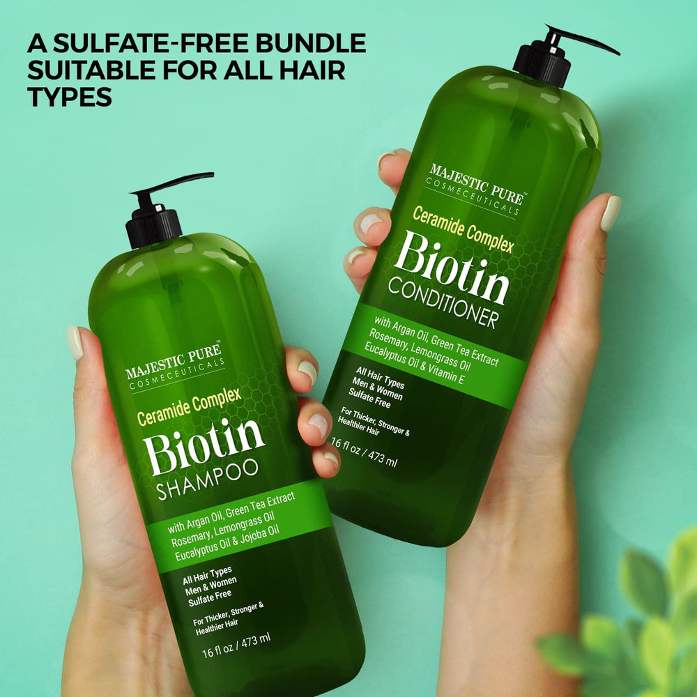 Majestic Pure Argan Oil and Green Tea Extract close-up nourishing roots.