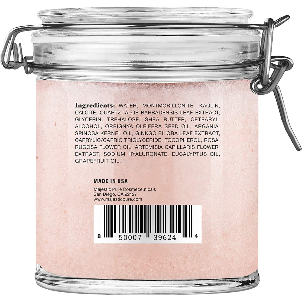 Rinsing off the mask with warm water reveals refreshed skin