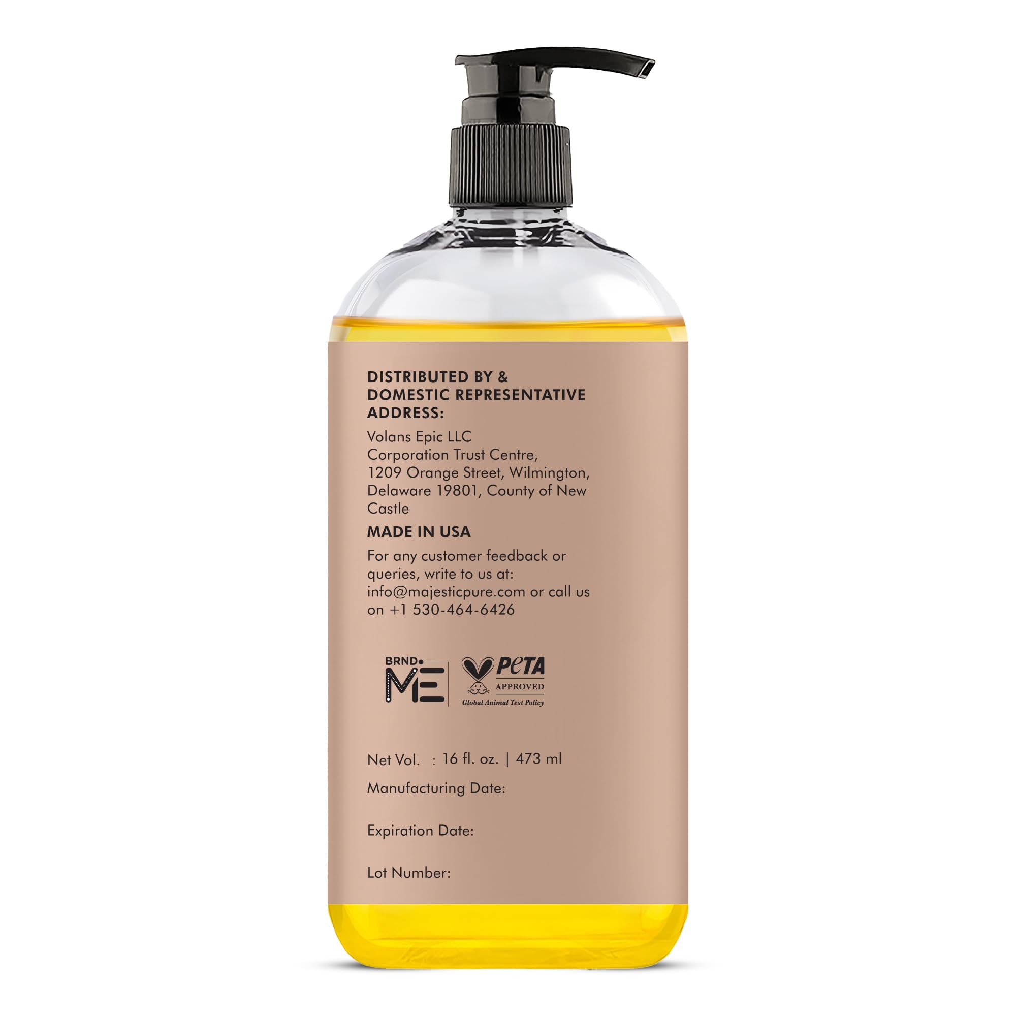 Majestic Pure Sweet Almond Oil ingredient-rich formula with fast absorption