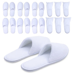 MAJI SIMPLY JOYOUS white spa slippers with universal fit for hotel guests.
