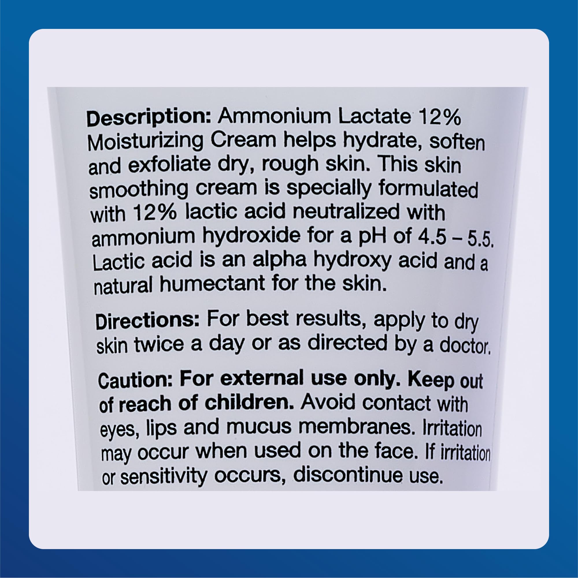 Packaging box of MAJOR ammonium lactate 12% cream highlighting 2-pack.