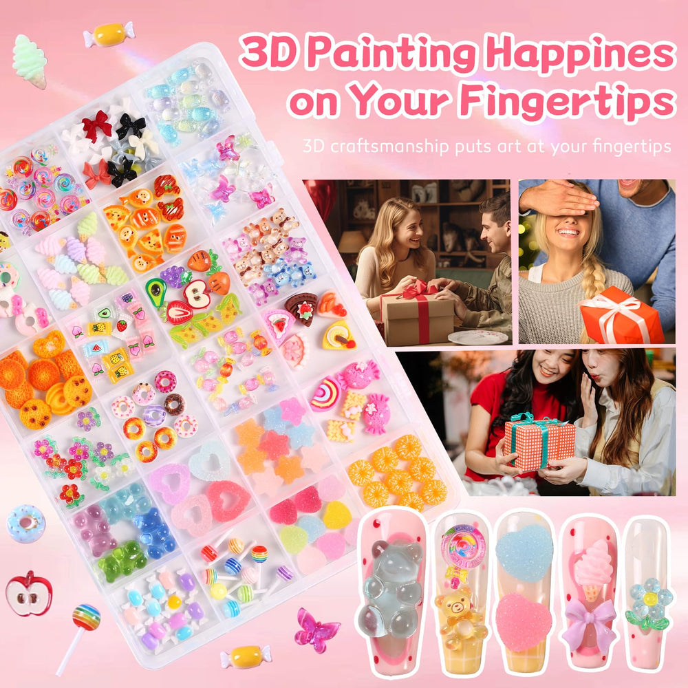 Major Dijit hard resin charms resist fading during wear and reuse