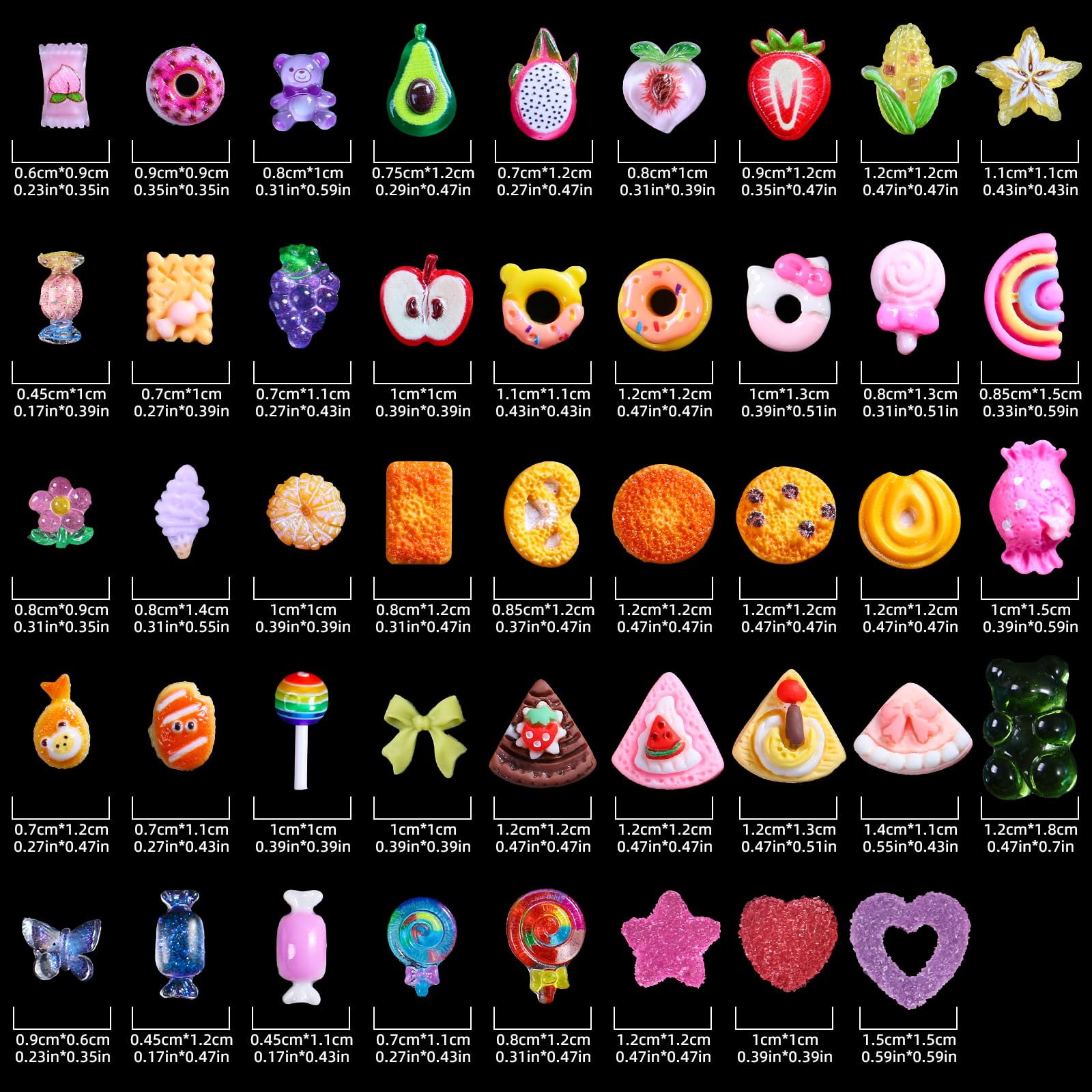 Major Dijit 3D nail charms packaged neatly for easy storage and gifting