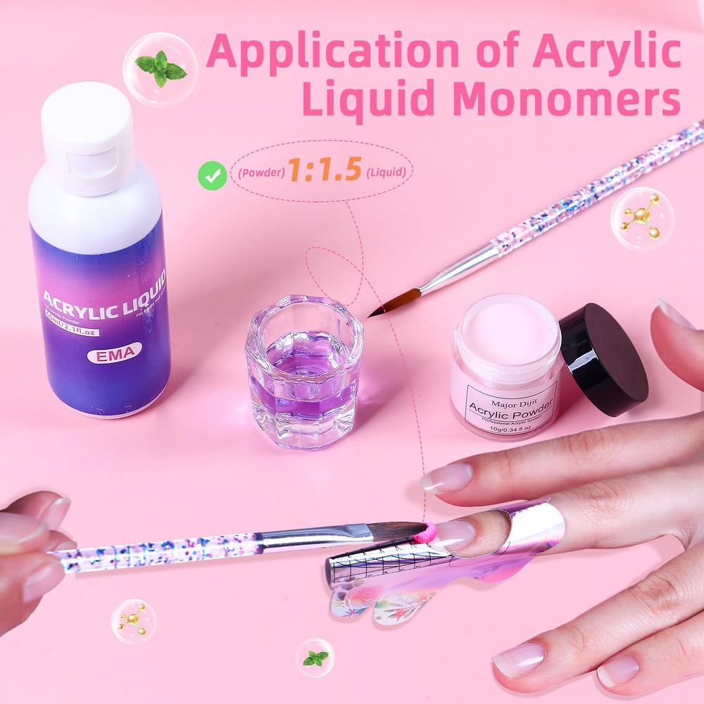 Major Dijit nail brush, forms and buffers for smooth prep