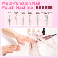 Major Dijit acrylic powder trio in clear pink white for versatile looks