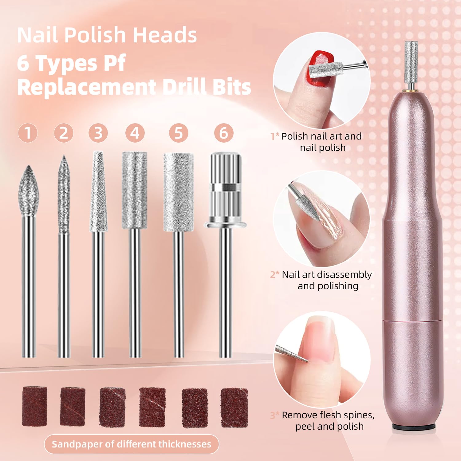 Major Dijit electric nail drill close-up showing adjustable speed