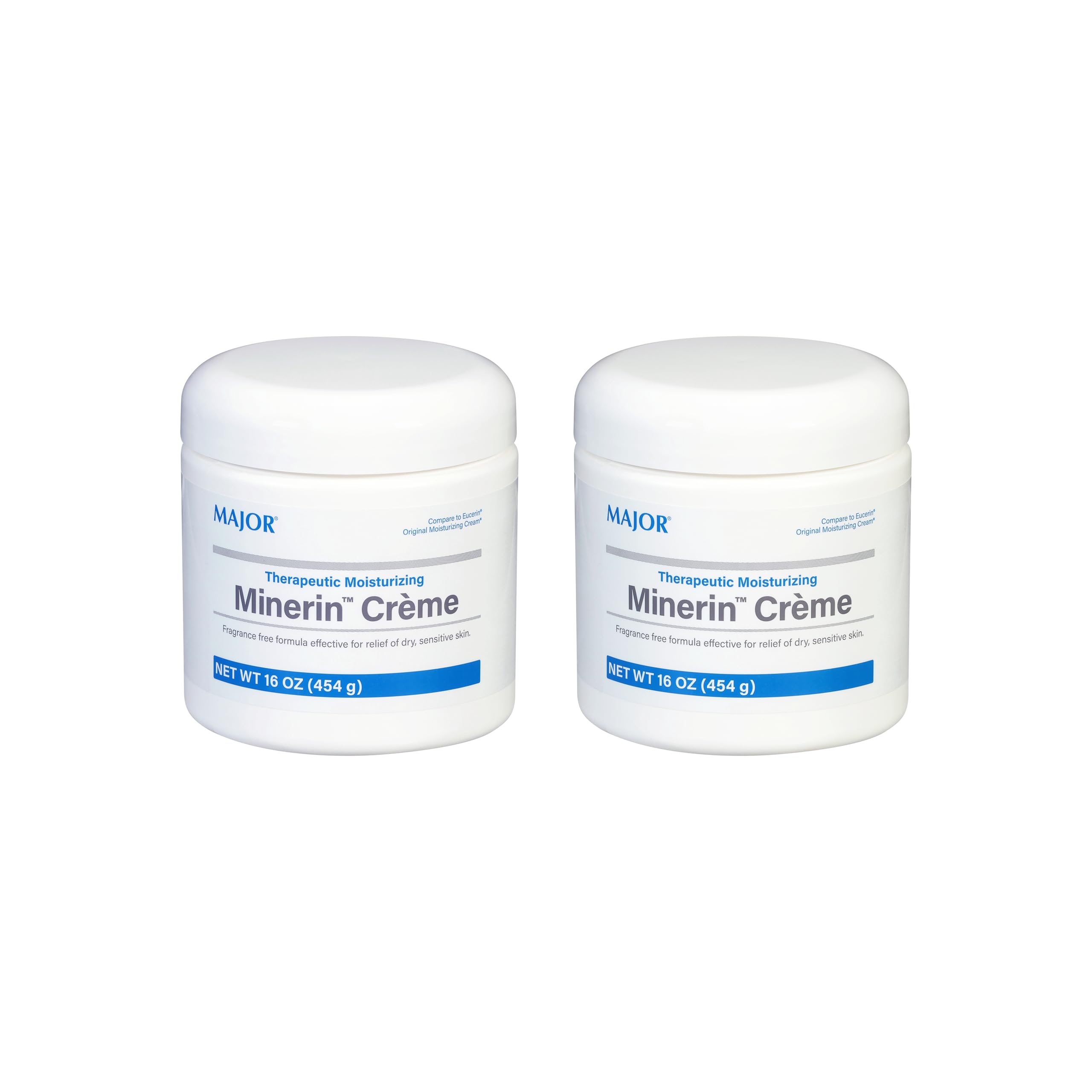 MAJOR Minerin Créme two-pack jars for deep hydration.