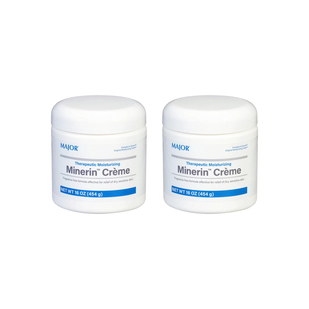 MAJOR Minerin Créme two-pack jars for deep hydration.
