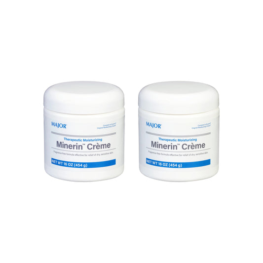MAJOR Minerin Créme two-pack jars for deep hydration.