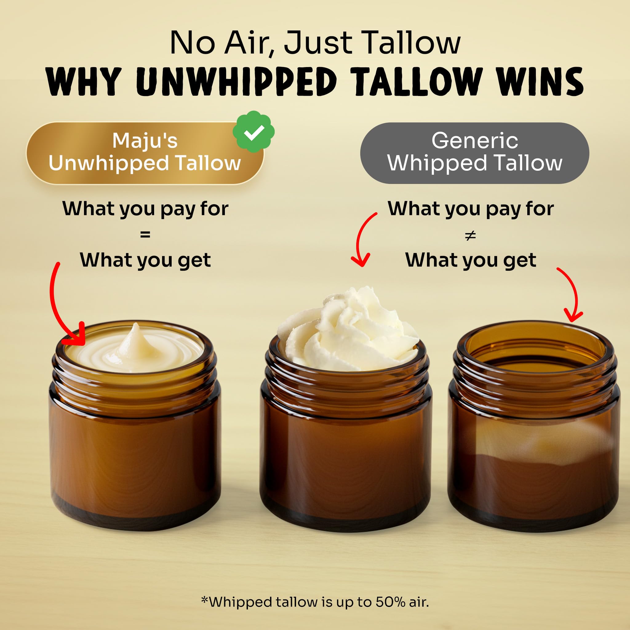 MAJU Tallow Honey Balm night routine application on skin