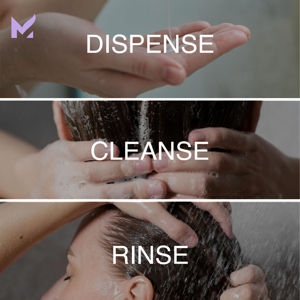 Maka Essentials lather closeup bottle conveys a refreshing, thorough cleanse