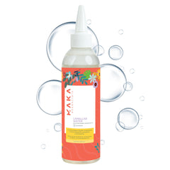 MAKA Essentials Lamellar Water bottle closeup highlights detangled hair potential