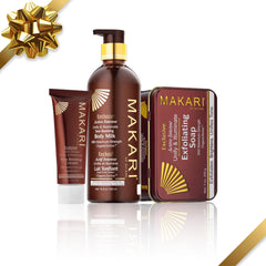 Makari Exclusive Exfoliating Soap bar close-up, gentle exfoliation for radiant skin.