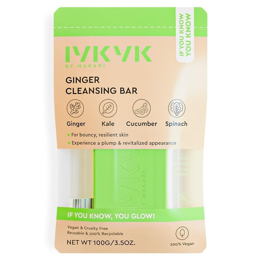Ginger-Tranexamic Lotion bottle from Makari IYKYK kit smooths tone and hydrates