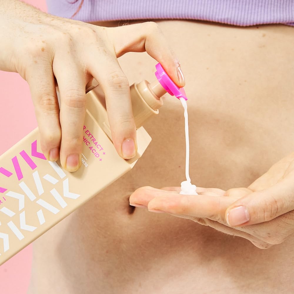 Vegan, fragrance-free formula in sustainable packaging for mindful beauty routines.