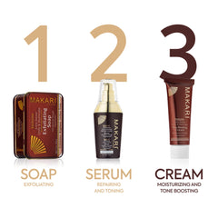 Makari luxurious moisturizing texture closeup highlights premium hydration