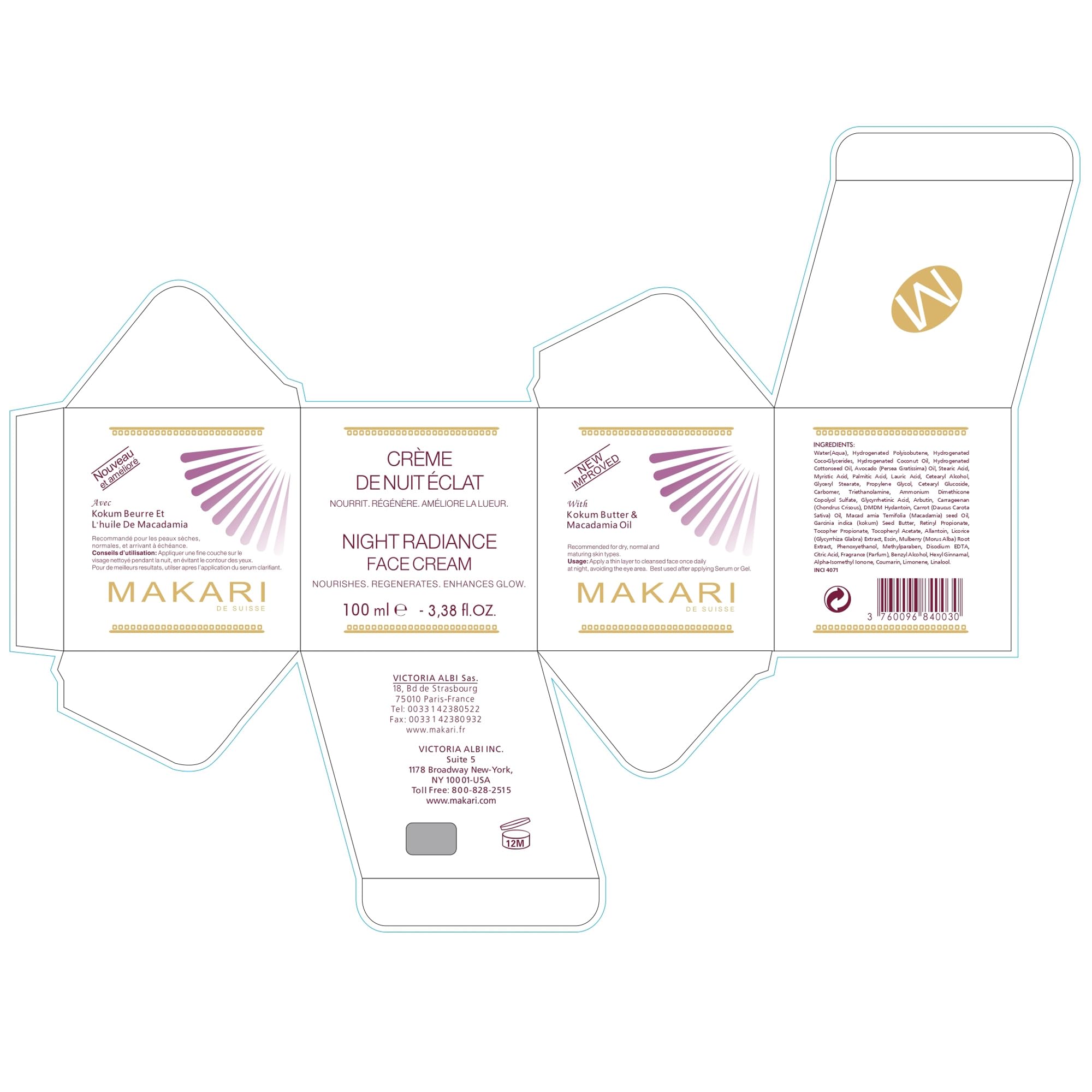 MAKARI mulberry-root extract image hints at brightening support overnight