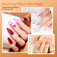 Makartt 3D Gel drawing-sculpting enables raised designs.