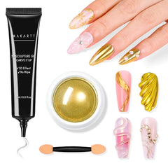 Makartt 3D gel nail kit tube for precise application and bold 3D designs.