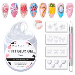 Makartt 3D gel starter kit for at-home nail art and 3D designs.