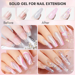 Makartt 3D Nail Gel Clear for creating smooth extensions and natural tips