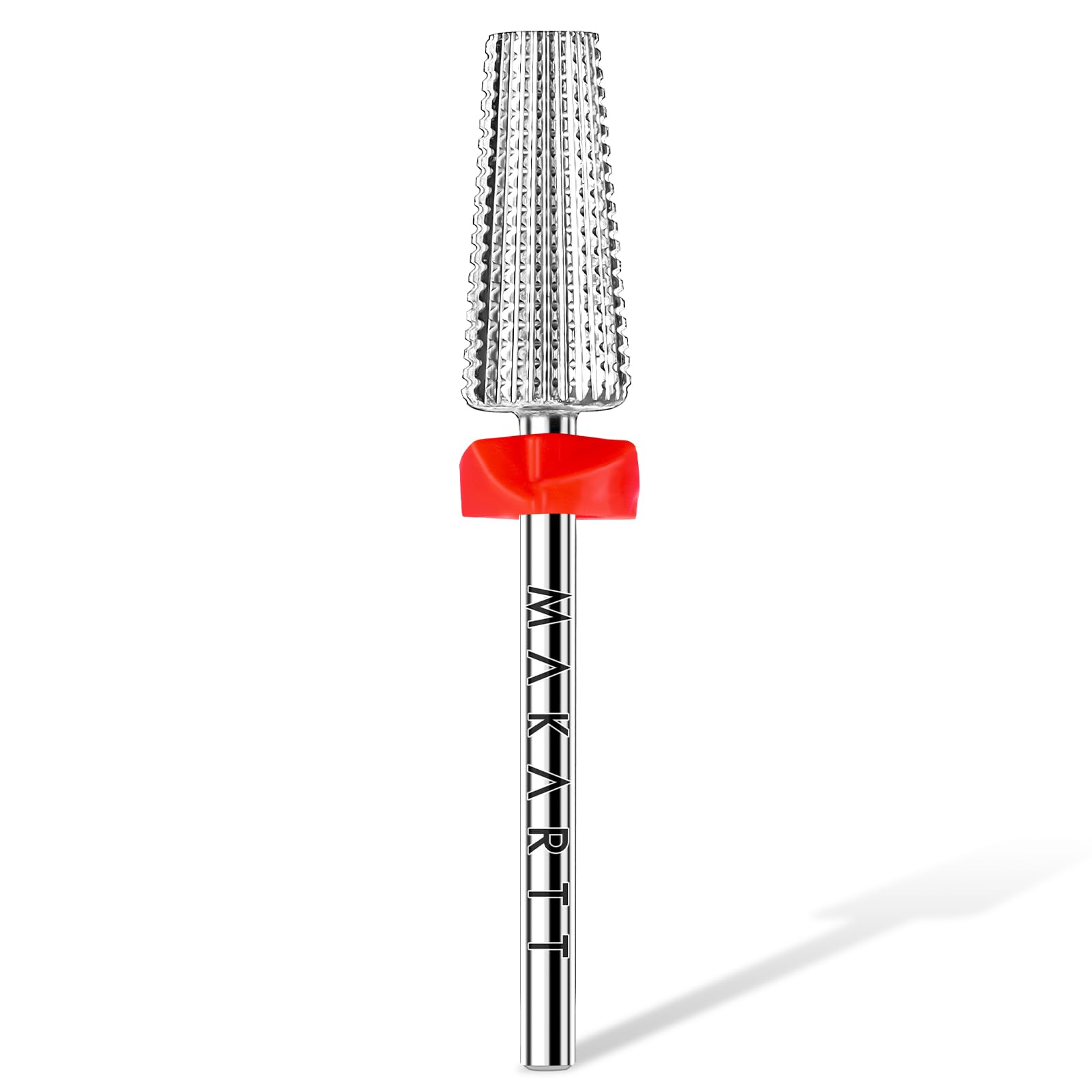 Makartt 5-in-1 nail drill bit, top view, for precise shaping.