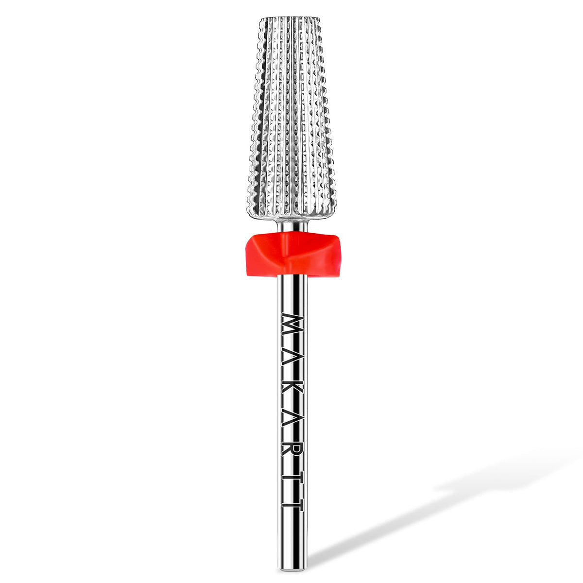 Makartt 5-in-1 nail drill bit, top view, for precise shaping.