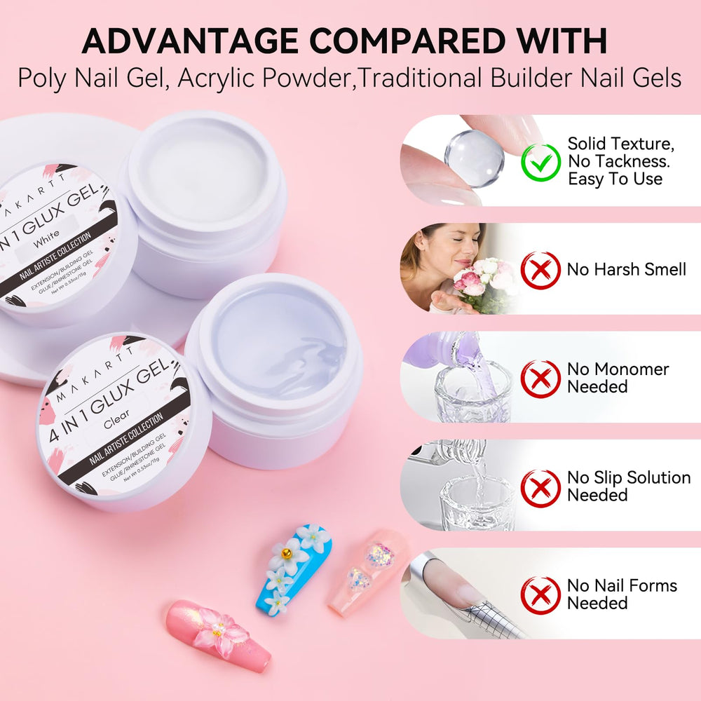 Makartt beginner-friendly 3D gel supports easy, versatile nail art.