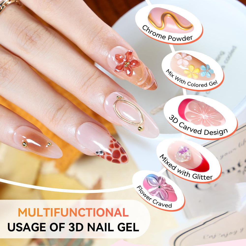 Makartt Blooming Gel stripes art creates sleek, modern nail looks.