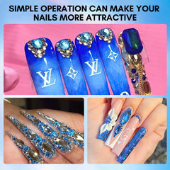 Makartt blue rhinestones ideal for professional salons seeking durable sparkle