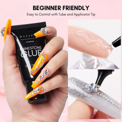 Makartt chrome powder paired with glue creates a mirror-like finish.