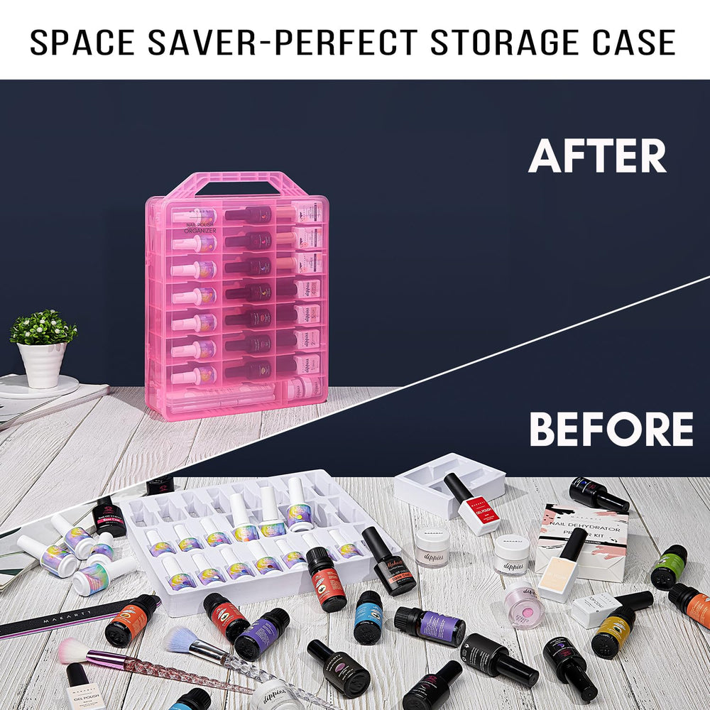 Makartt clear dust-free design keeps bottles visible without opening the box.