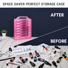 Makartt clear dust-free design keeps bottles visible without opening the box.