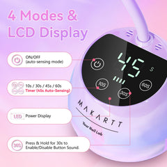 Makartt compact lamp is ideal for home or salon use.