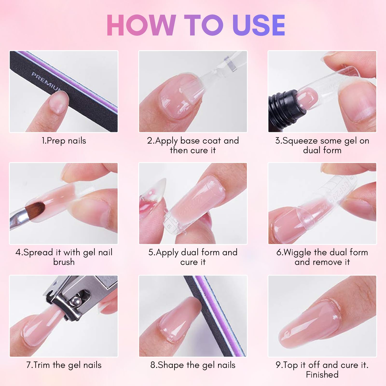 Makartt French manicure and ombre-ready color gel designs