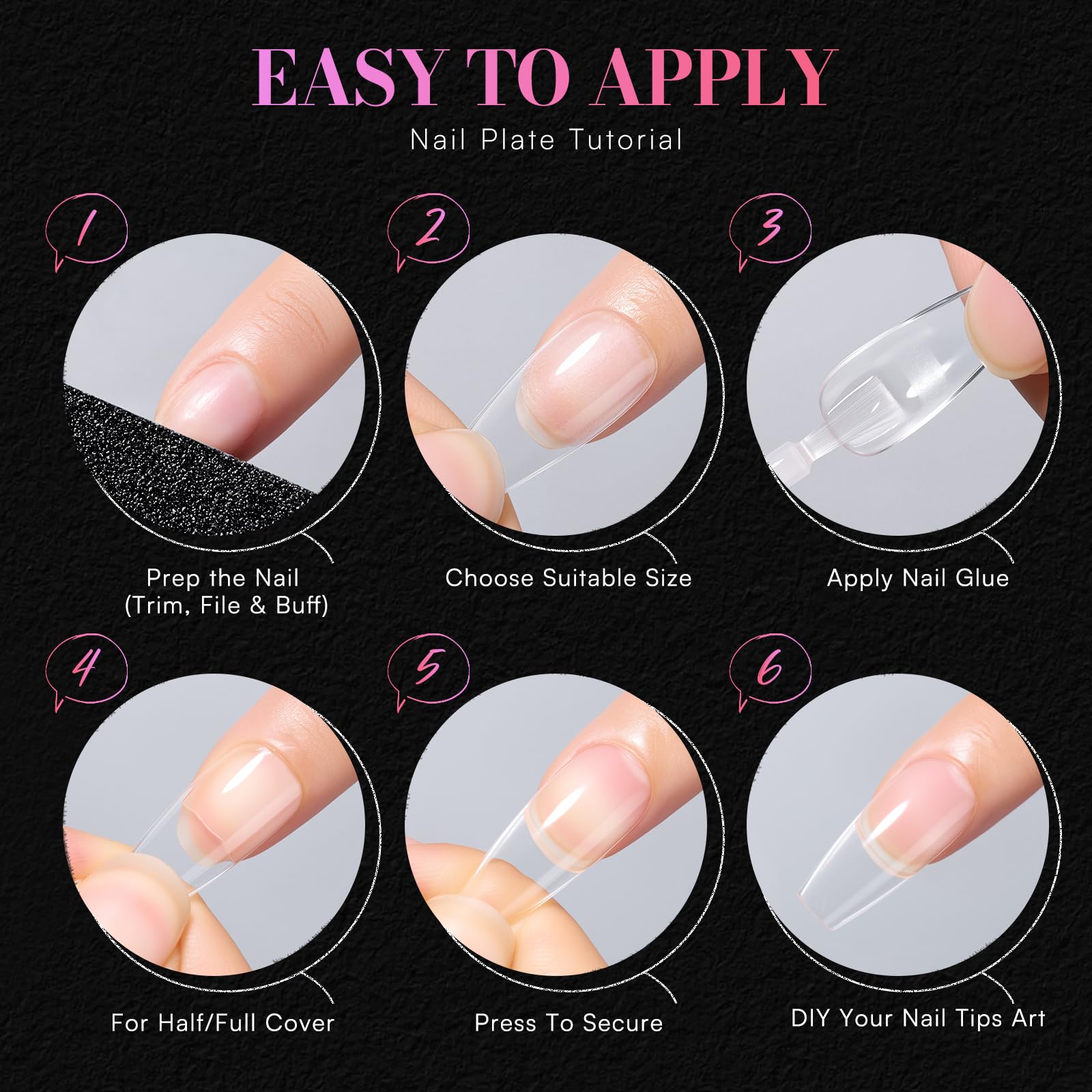 Makartt full-cover extensions ideal for salon or DIY at home.